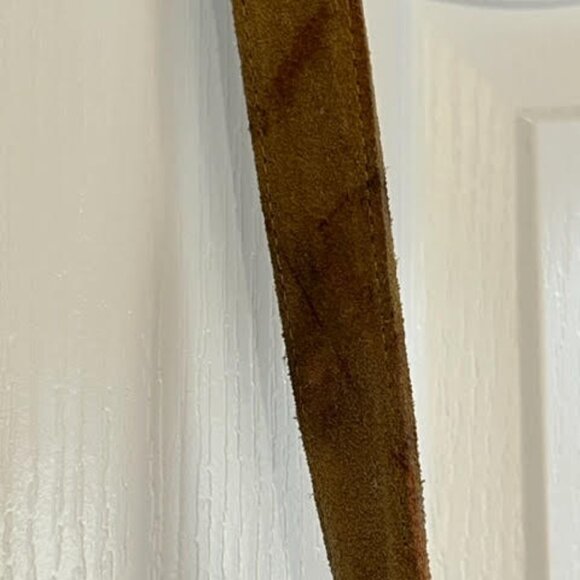 Free People Suede Leather Beaded Fringe Crossbody with Faux Turquoise - Picture 10 of 15